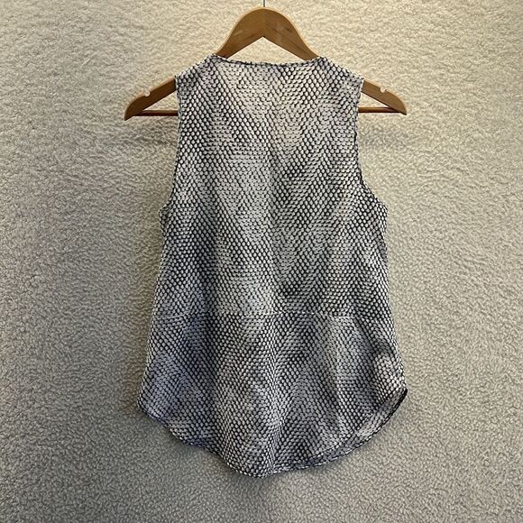 Michael Kors Top Womens Small Snakeskin Sleeveless Half Zip Shirt - Picture 7 of 7